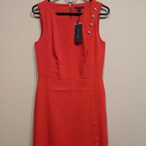 NWT Tommy Hilfiger Red Knee Length Dress
